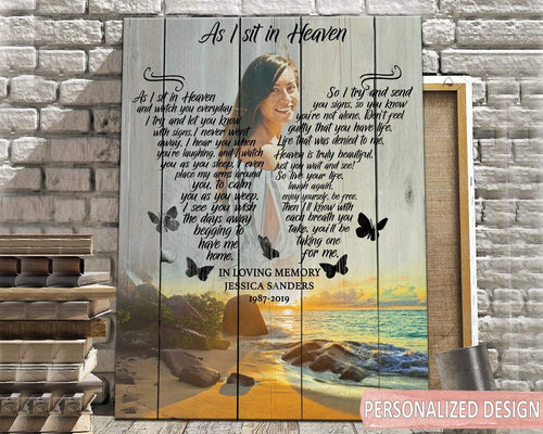 Personalized Canvas, As I Sit In Heaven Canvas And Poster,Canvas Prints, Canvas Wall Art, My Poster Wall 4