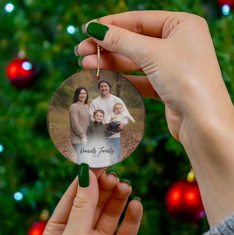 Personalized Family Christmas Ornament, Family Ornament, Christmas Ornament, Custom Ornament, Photo Ornament