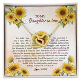 Personalized To My Daughter In Law Necklace from Mother In Law I Will Forever Love You Daughter In Law Jewelry Birthday Wedding Day Customized Message Card