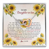 Personalized To My Daughter In Law Necklace from Mother In Law I Will Forever Love You Daughter In Law Jewelry Birthday Wedding Day Customized Message Card