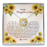 Personalized To My Daughter In Law Necklace from Mother In Law I Will Forever Love You Daughter In Law Jewelry Birthday Wedding Day Customized Message Card