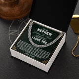 Personalized To My Nephew Necklace Cuban From Aunt Uncle You Are My Greatest Gift Nephew Birthday Graduation Christmas Customized Gift Box Message Card