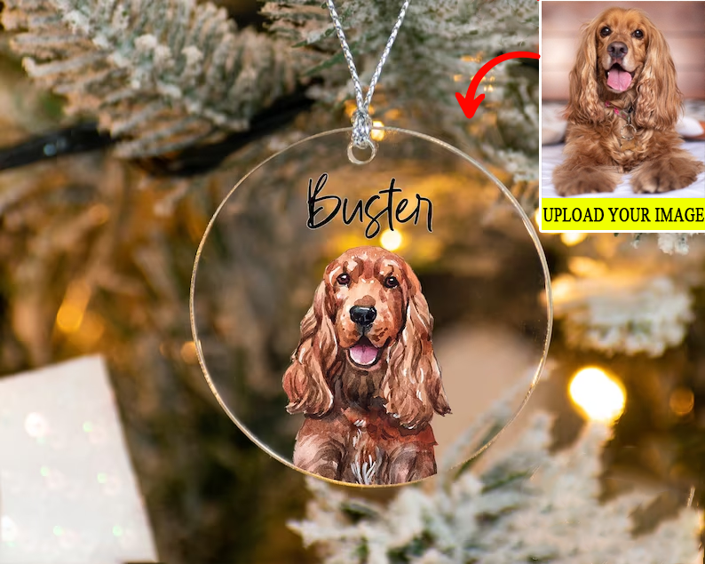 Personalized Gift For Pet Lovers Pet Watercolor Ornament