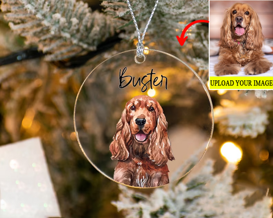 Personalized Gift For Pet Lovers Pet Watercolor Ornament
