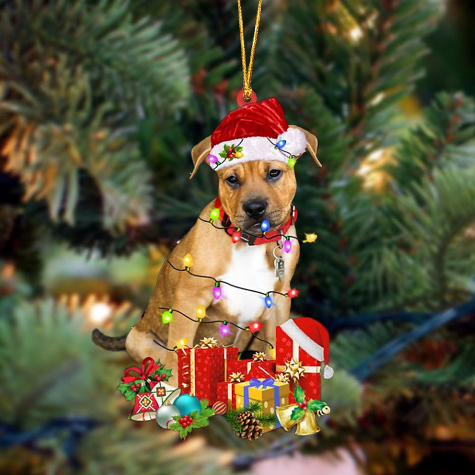 Pitbull Boxer Mix-Dog Be Christmas Tree Hanging Ornament