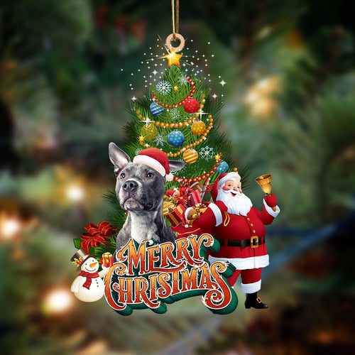 Godmerch- Ornament- Pitbull Dog-Christmas Tree&Dog Hanging Ornament, Happy Christmas Ornament, Car Ornament