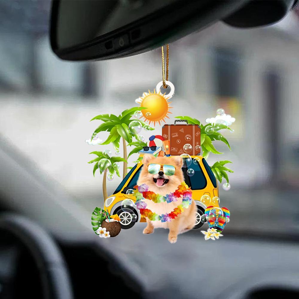 Pomeranian-Nice Summer-Two Sided Ornament