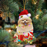 Pomeranian-Dog Be Christmas Tree Hanging Ornament