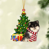 Godmerch- Ornament- Pomeranian 1-Christmas Star Hanging Ornament, Happy Christmas Ornament, Car Ornament