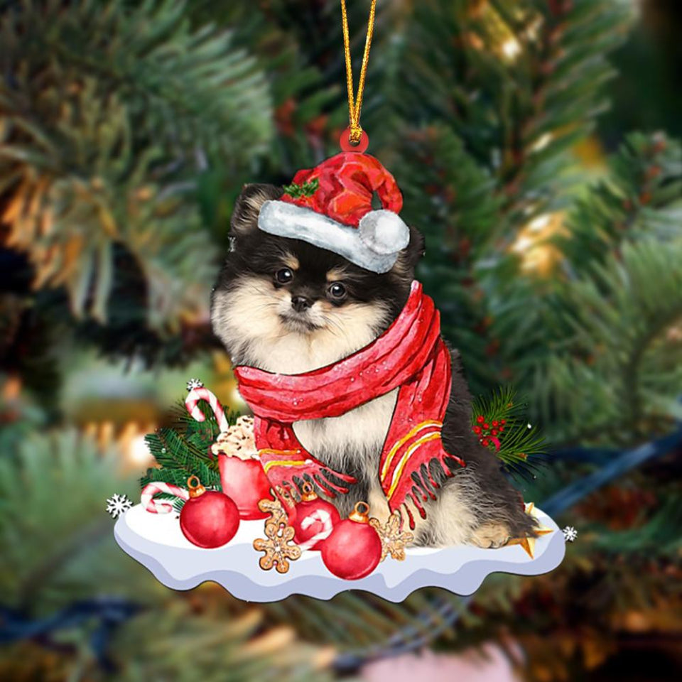 Godmerch- Ornament- Pomeranian 1-Better Christmas Hanging Ornament, Happy Christmas Ornament, Car Ornament