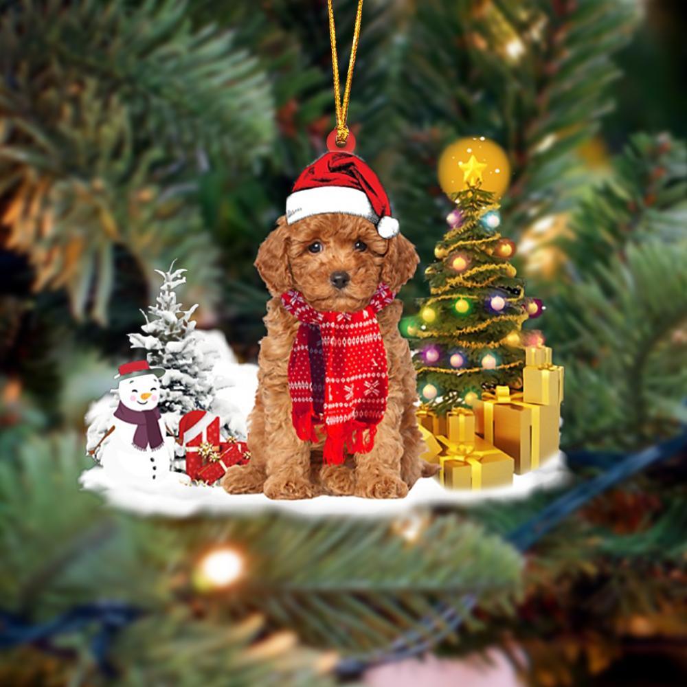 Godmerch- Ornament- Poodle Christmas Ornament Dog Ornament, Car Ornament, Christmas Ornament