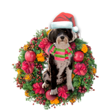 Godmerch- Ornament- Portuguese Water Dog Christmas Ornament, Happy Christmas Ornament, Car Ornament
