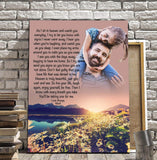 Preview Purchase - as I Sit in Heaven - Blissful Space Personalized Photo Memorial Canvas, Canvas Wall Art Gift for Remembrance