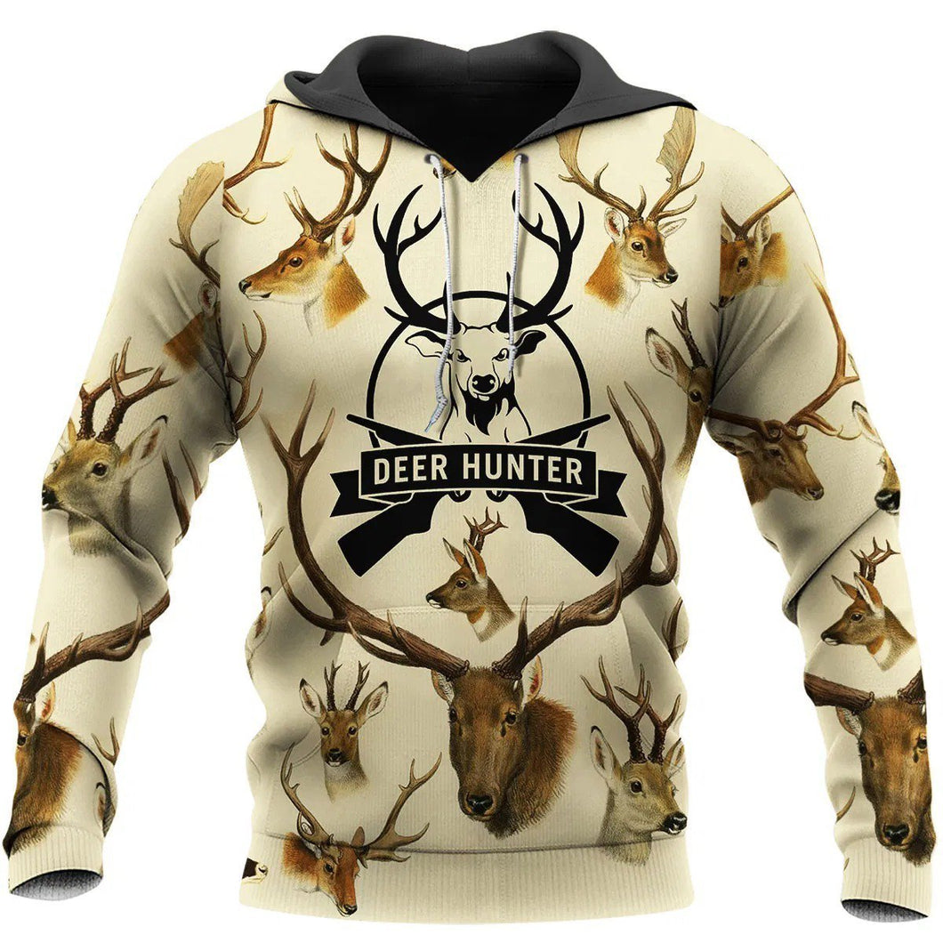 Hunting Gifts Deer Hunting Gifts Love Deer Hunting US Unisex Size Hoodie