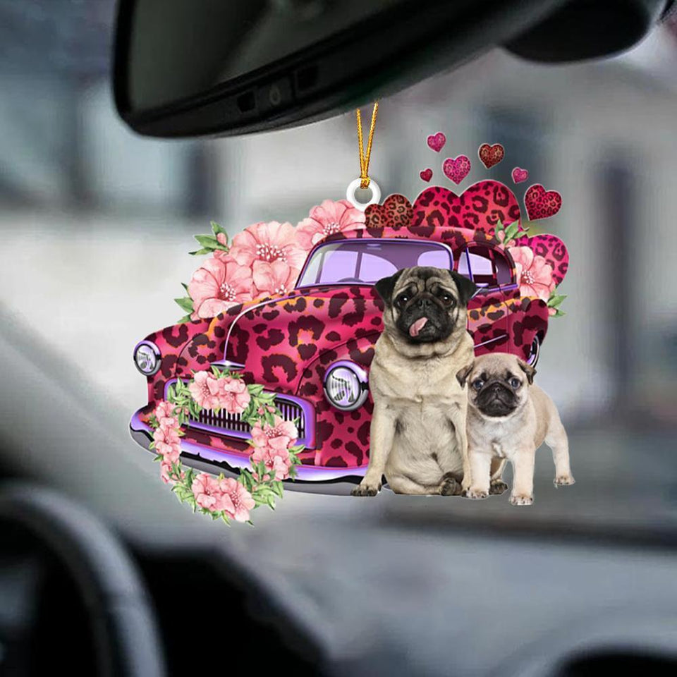 Pug-Make My Life-Two Sided Ornament