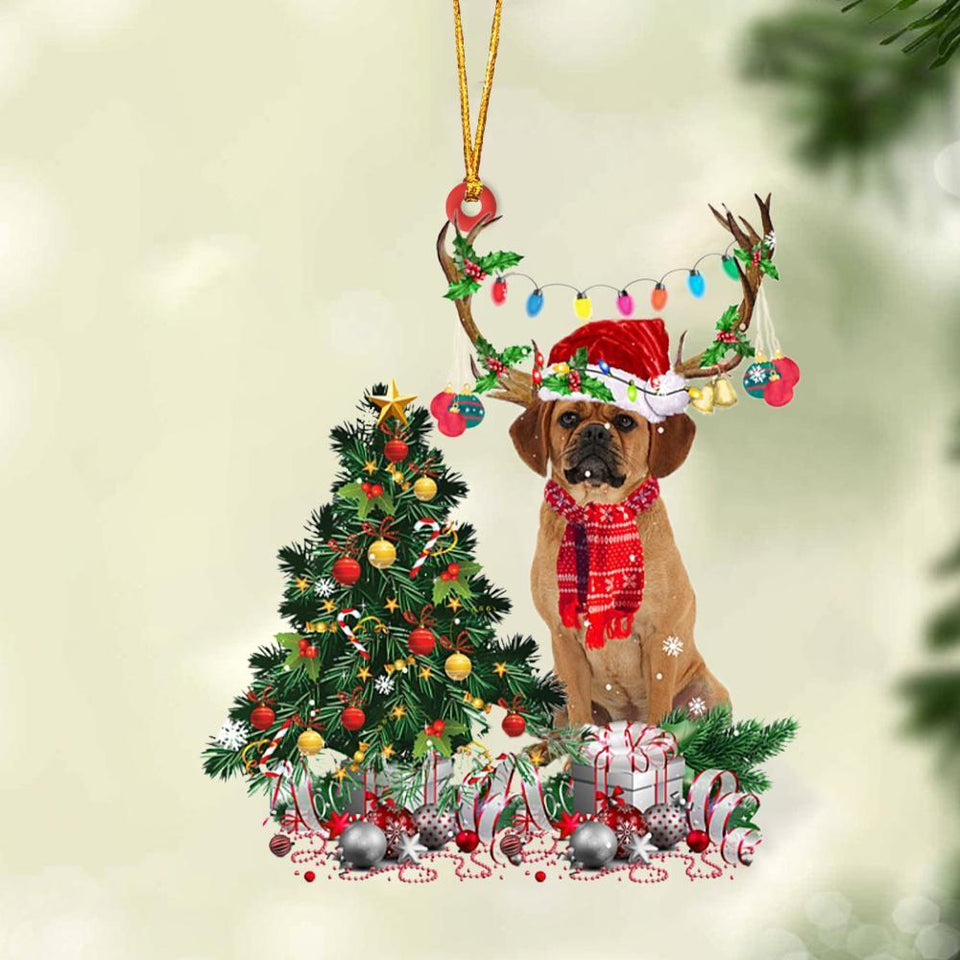 Puggle-Christmas Tree Gift Hanging Ornament