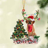 Godmerch- Ornament- Puggle-Christmas Tree Gift Hanging Ornament, Happy Christmas Ornament, Car Ornament