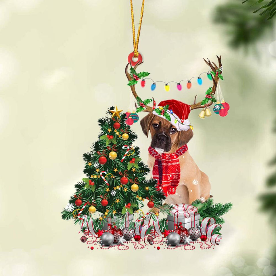 Godmerch- Ornament- Puggle 1-Christmas Tree Gift Hanging Ornament, Happy Christmas Ornament, Car Ornament