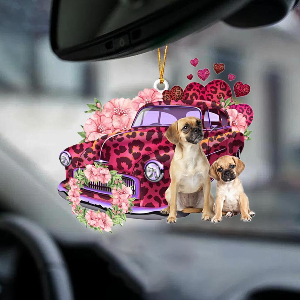 Puggle-Make My Life-Two Sided Ornament