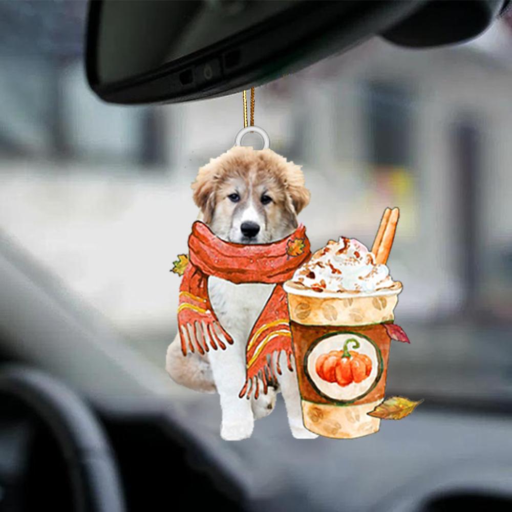 Great Pyrenees 1-Pumpkin Spice Kinda-Two Sided Ornament