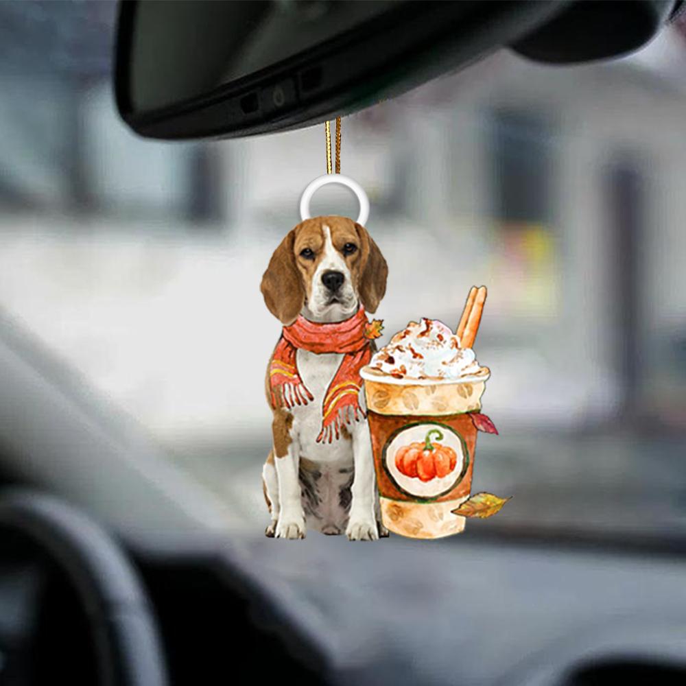 Beagle-Pumpkin Spice Kinda-Two Sided Ornament