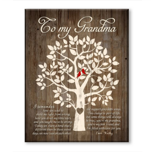 Grandma Gift, Nana Birthday Gift, Grandma Mothers Day Gift, Gift For Grandmother Canvas Print