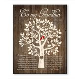 Grandma Gift, Nana Birthday Gift, Grandma Mothers Day Gift, Gift For Grandmother Canvas Print