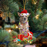 Godmerch- Ornament- RED Heeler-Dog Be Christmas Tree Hanging Ornament, Happy Christmas Ornament, Car Ornament