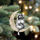 Godmerch- Ornament- Rabbit Sits On The Moon Hanging Ornament Dog Ornament, Car Ornament, Christmas Ornament