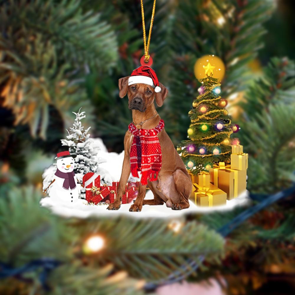 Godmerch- Ornament- Rhodesian Ridgeback Christmas Ornament Dog Ornament, Car Ornament, Christmas Ornament