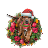Godmerch- Ornament- Rhodesian Ridgeback Christmas Ornament, Happy Christmas Ornament, Car Ornament