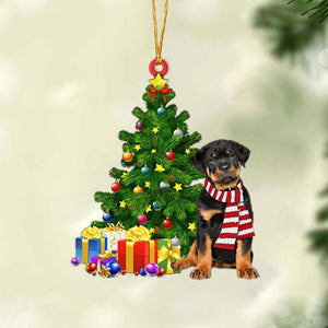 Godmerch- Ornament- Rottweiler 2-Christmas Star Hanging Ornament, Happy Christmas Ornament, Car Ornament