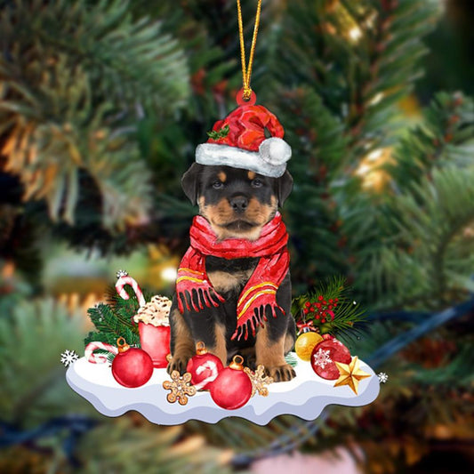 Rottweiler 2-Better Christmas Hanging Ornament