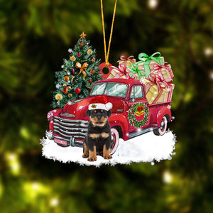 Godmerch- Ornament- Rottweiler Christmas Hanging Ornament Dog Ornament, Car Ornament, Christmas Ornament