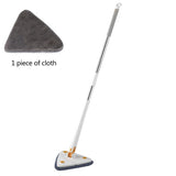 360° Rotatable Squeeze Mop Strong Water Absorption Extendable Triangle Mop 1.3m Home Floor Ceiling Windows Cleaning Tools