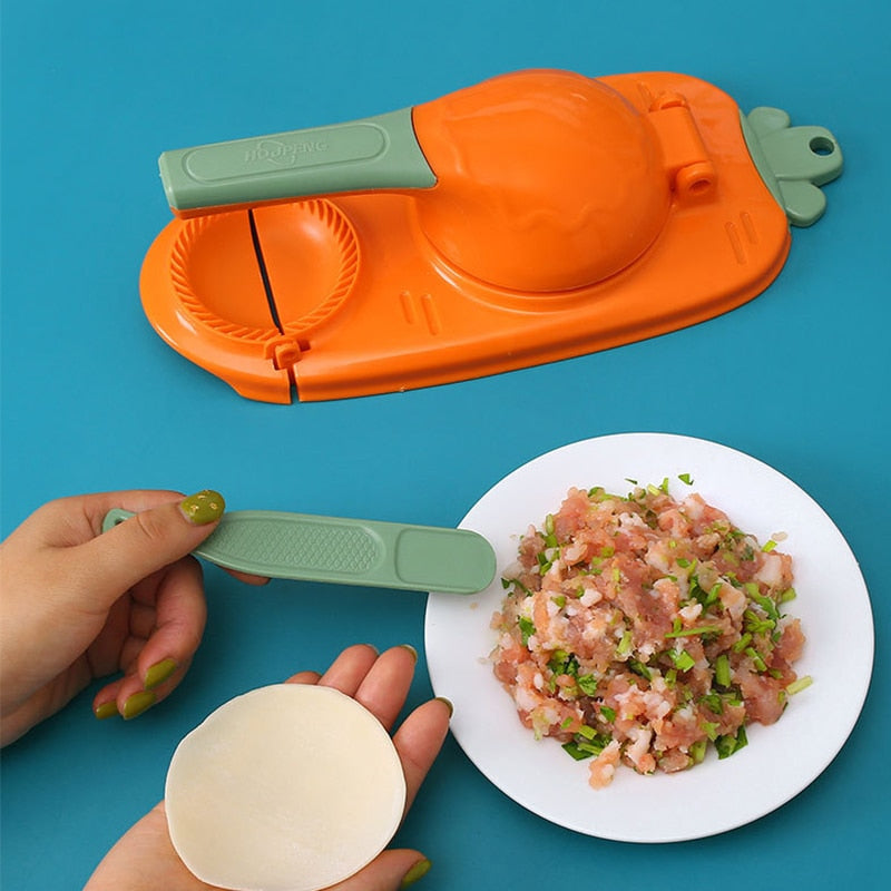 Dumplings Maker Dough Pressing Tool Manual Wrapper Making Plastic Mold Dumpling Skin Artifact Dough Press Kitchen Accessories
