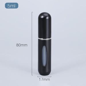 5/8ml Portable Mini Refillable Perfume Atomizer - Travel-size Aluminum Spray Bottle for Perfume