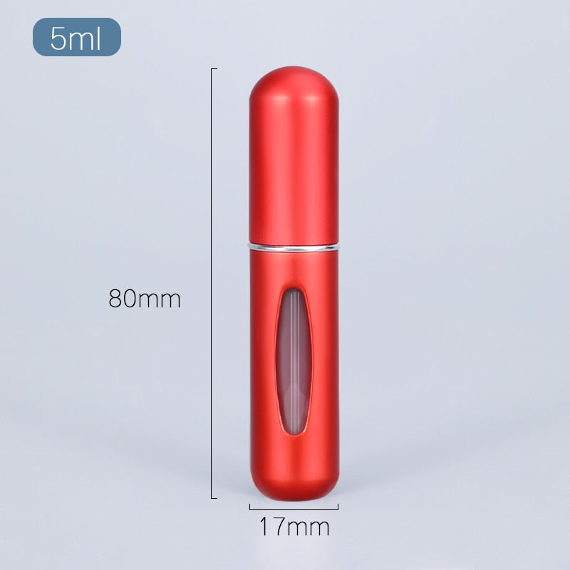 5/8ml Portable Mini Refillable Perfume Atomizer - Travel-size Aluminum Spray Bottle for Perfume