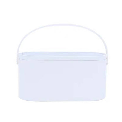 Portable Makeup Storage with Makeup Mirror | Travel Makeup Organizer with LED Mirror | Makeup Case Gifts for Her and Mother's Day