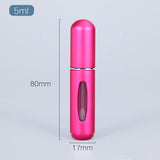 5/8ml Portable Mini Refillable Perfume Atomizer - Travel-size Aluminum Spray Bottle for Perfume