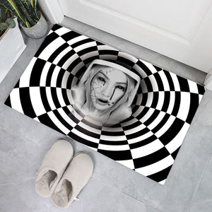 3D Horror Ghost In A Hole Halloween Doormat