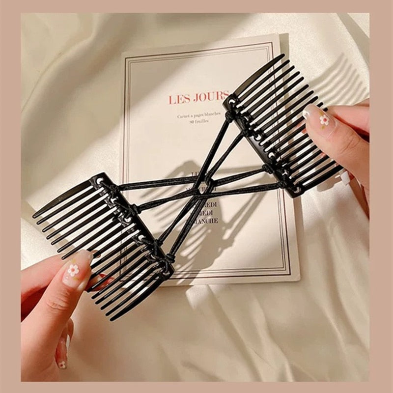 Women's Creative Hair Accessories - Comb Elastic Rope Disc Clip for Fashionable Headwear