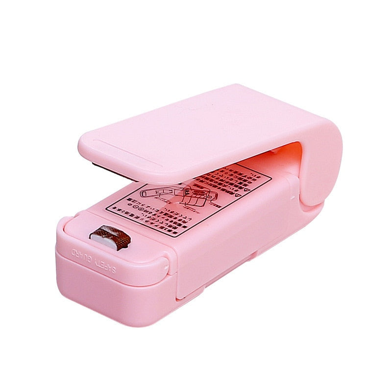 Mini Heat Bag Sealing Machine, Package Sealer Bags Thermal Plastic Food, Bag Closure Portable Sealer Packing, Kitchen Accessories