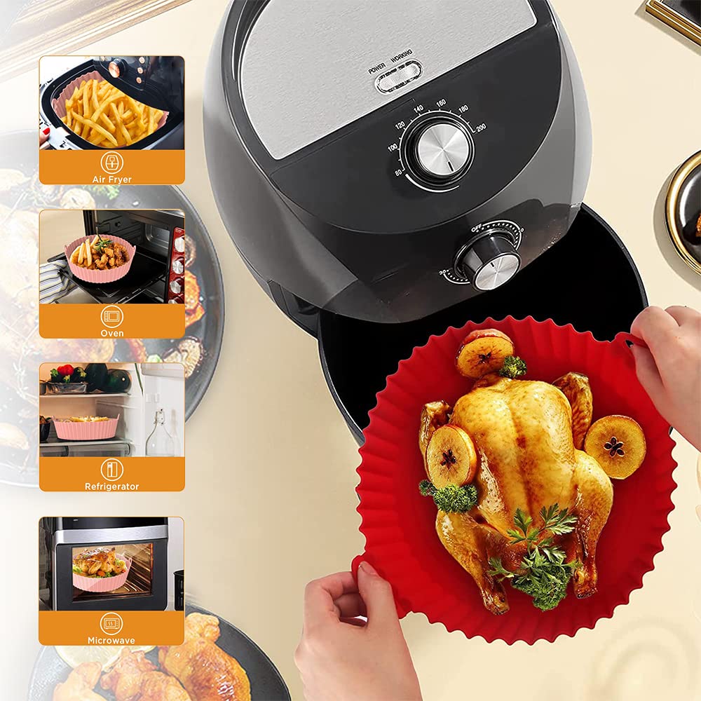 Silicone Baking Tray Mat and Air Fryer Rest - Essential Kitchen Tools for Cooking and Baking