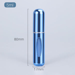 5/8ml Portable Mini Refillable Perfume Atomizer - Travel-size Aluminum Spray Bottle for Perfume