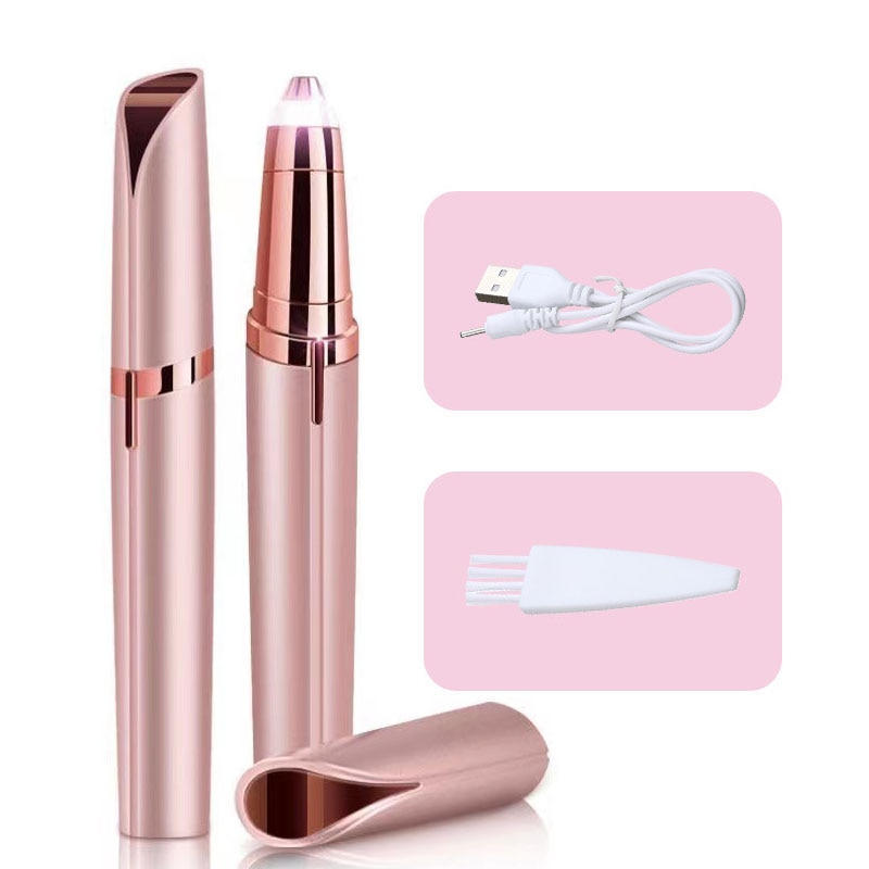 Efficient Women's Electric Eyebrow Trimmer - Safe Hair Removal  - Shaver for Eyebrows