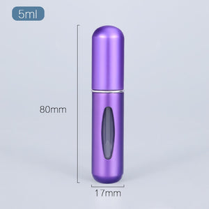 5/8ml Portable Mini Refillable Perfume Atomizer - Travel-size Aluminum Spray Bottle for Perfume