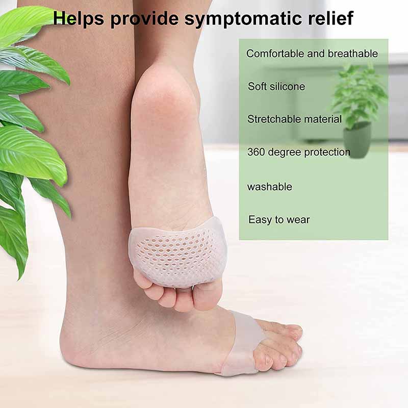 Metatarsal Pads Ball of Foot Cushions for Women and Men - Soft Silicon Foot Pads Metatarsal Foot Forefoot Cushioning Foot Pain