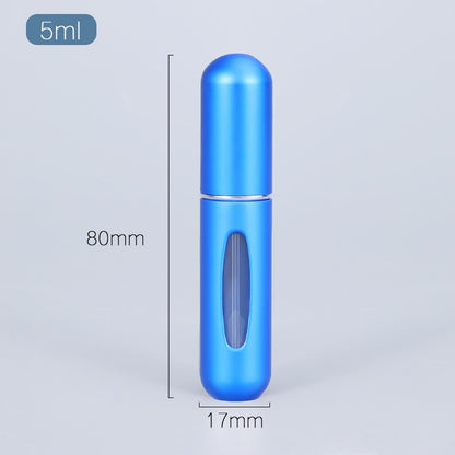 5/8ml Portable Mini Refillable Perfume Atomizer - Travel-size Aluminum Spray Bottle for Perfume