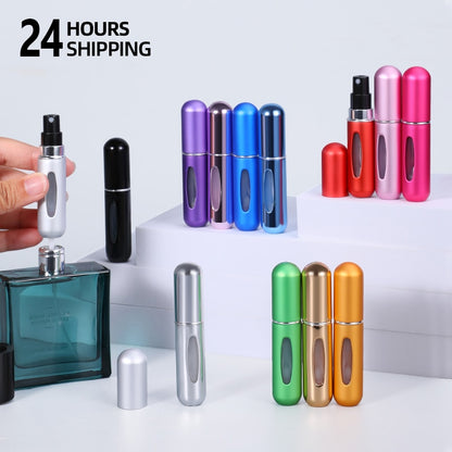 5/8ml Portable Mini Refillable Perfume Atomizer - Travel-size Aluminum Spray Bottle for Perfume